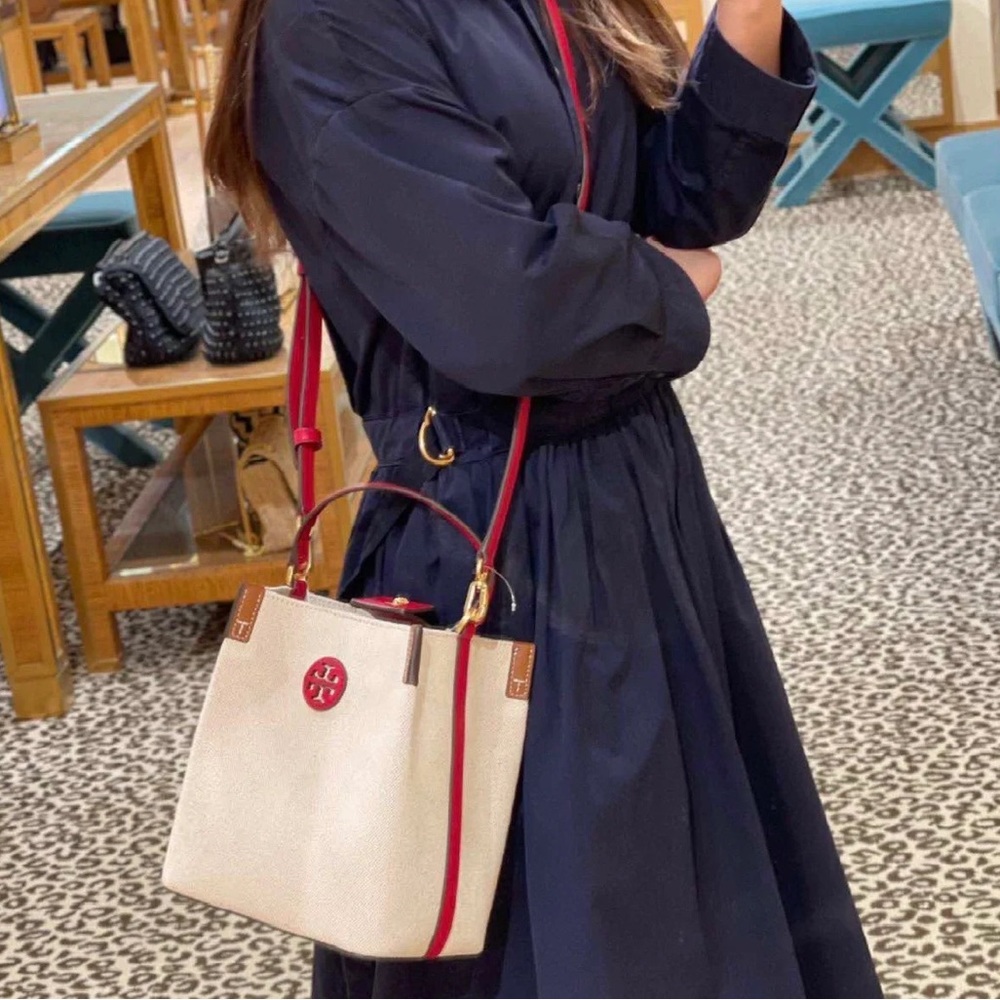 Tory Burch Blake Canvas Bucket Bag